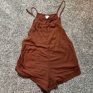 Billabong Toasted coconut wild pursuit romper.